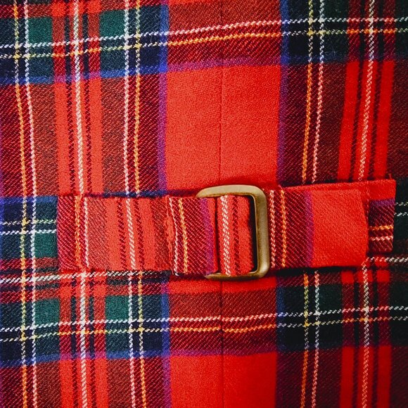 Janie and Jack SET Green Corduroy Pants and Holiday Plaid Vest 6-12 Months - Picture 8 of 16